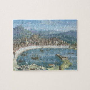 Messina - ein Panoramablick des Hafens Puzzle