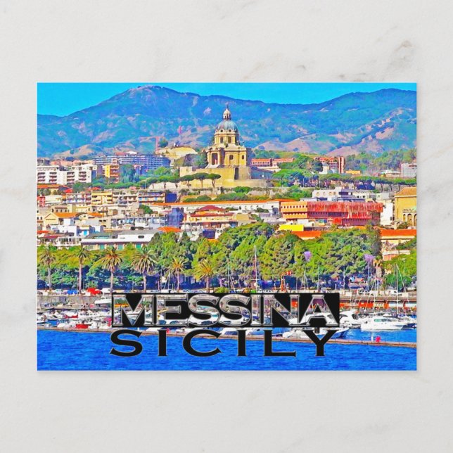 Messina Postkarte (Vorderseite)
