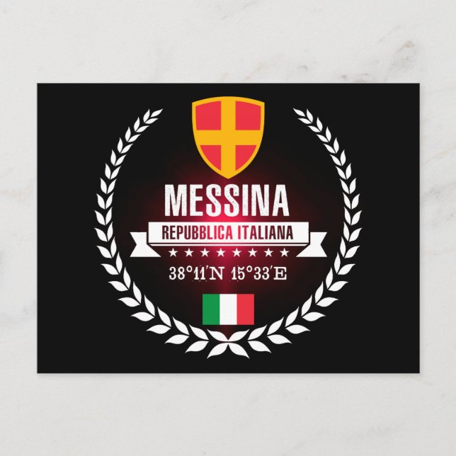 Messina Postkarte (Vorderseite)