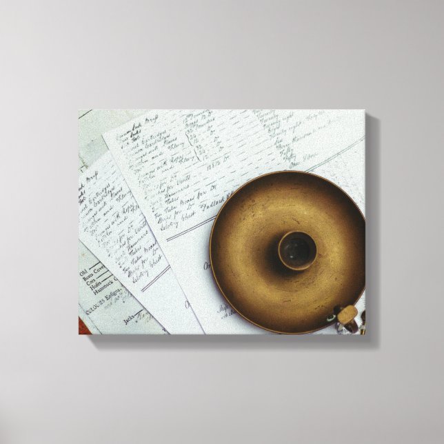 Messingkerzenhalter Leinwanddruck (Vorderseite)