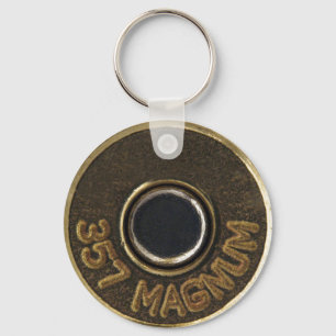 MessingMuschelgehäuse mit 357 Magnum Schlüsselanhänger