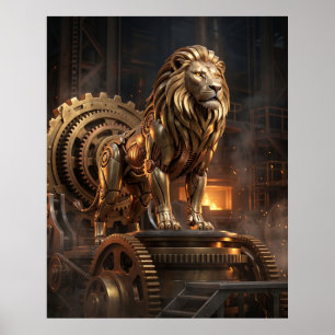 Messingner Löwenthron Poster