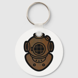 Messingtauchsturzhelm Schlüsselanhänger