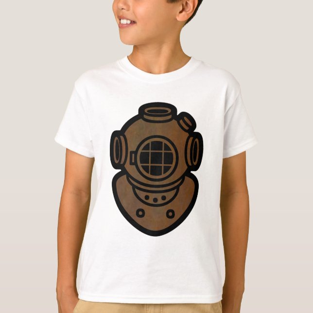 Messingtauchsturzhelm T-Shirt (Vorderseite)