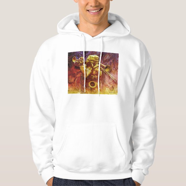 Messingtrio Hoodie (Vorderseite)