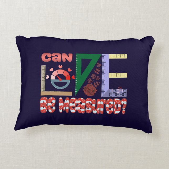 Messung der Liebe Dekokissen (Rückseite)