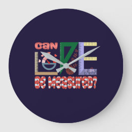 Messung der Liebe Große Wanduhr