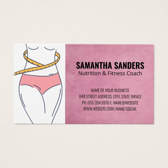 Messung der Waistline | Gewichtsverlust (Vorderseite)