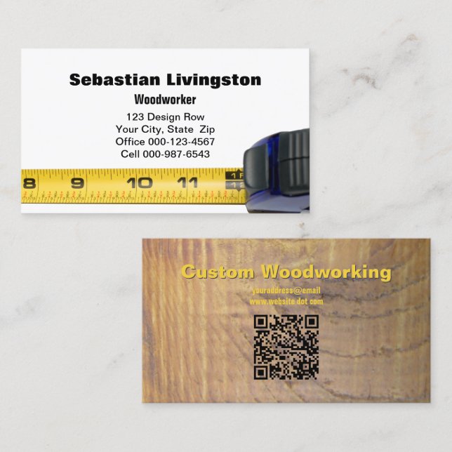 Messung des Beruflichen QR-Codes für Bandholz Visitenkarte (Vorne/Hinten)
