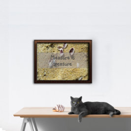 Messung ist Schatz Weisheit Sprichwort Poster