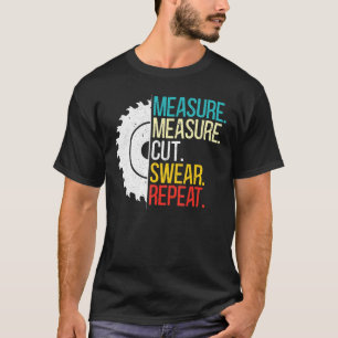 Messung Messung Schneiden Swear Wiederholung für e T-Shirt