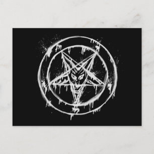 Messy Baphomet Postcards Postkarte