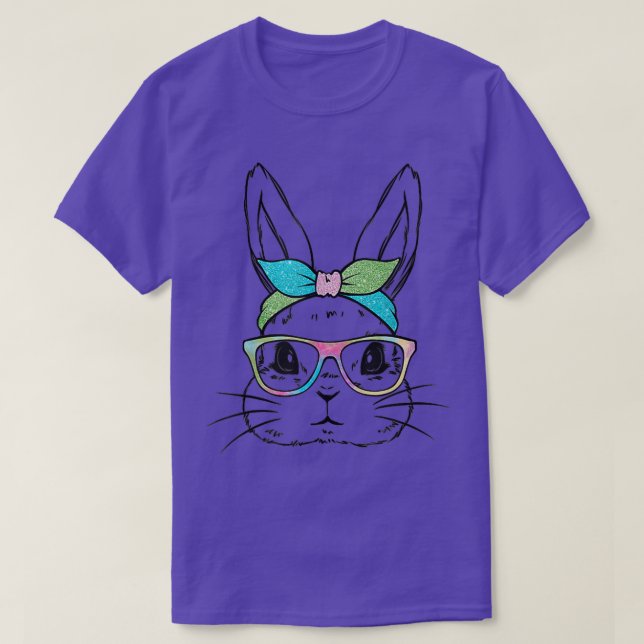 Messy Bun Bunny Niedlich Rabbit Women Girls Kind E T-Shirt (Design vorne)