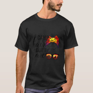 Messy Bun Camp Hair Camping Zitat egal T-Shirt