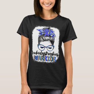 Messy Bun Leukodystrophies Warrior T-Shirt