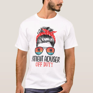 Messy Bun Patientenberater für Sonnenbrillen T-Shirt