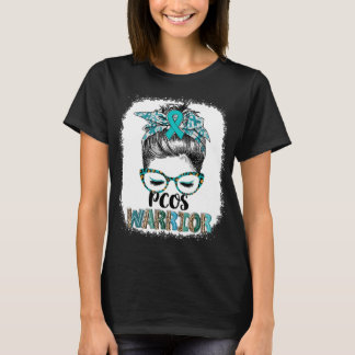 Messy Bun PCOS Warrior T-Shirt