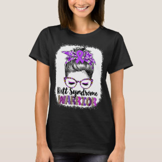 Messy Bun Rett Syndrome Warrior T-Shirt