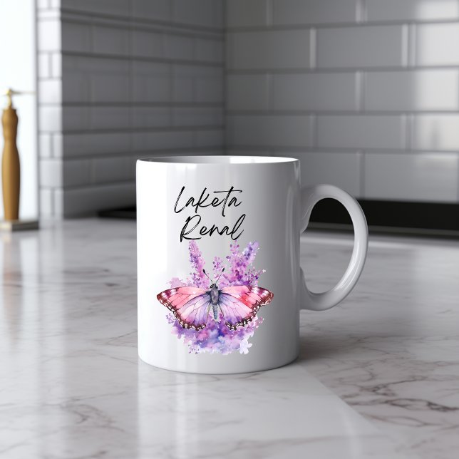 Messy Butterfly Watercolor Tasse (Von Creator hochgeladen)
