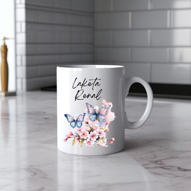 Messy Butterfly Watercolor Tasse (Von Creator hochgeladen)