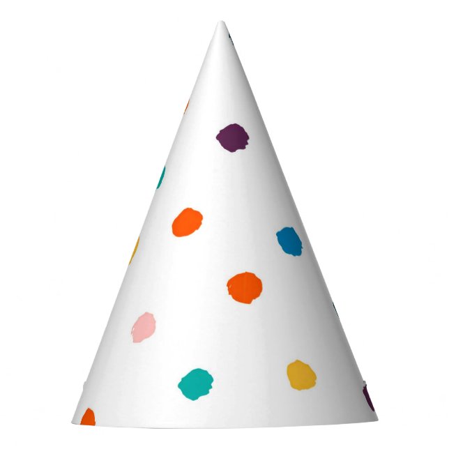 Messy Confetti Party Hat Partyhütchen (Vorderseite)