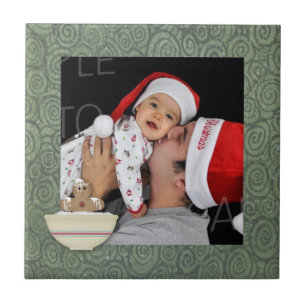 Messy Gingerbread Man Custom Holiday Foto Tile Fliese