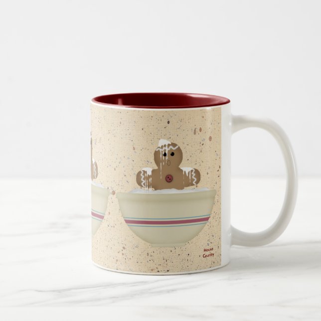 Messy Gingerbread Man Tasse (Rechts)