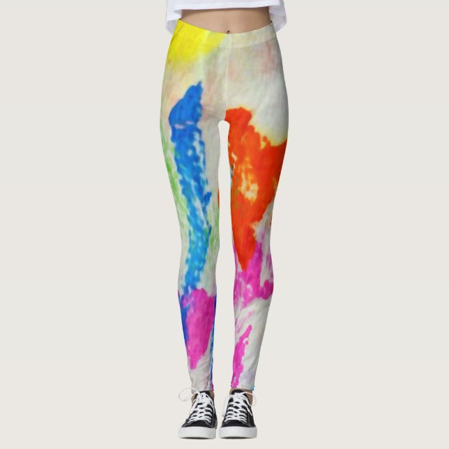 Messy Paint Leggings (Vorderseite)