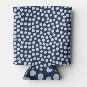 Messy Polka Punkte, trendige Farbmuster. Dosenkühler