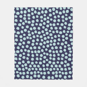 Messy Polka Punkte, trendige Farbmuster. Fleecedecke