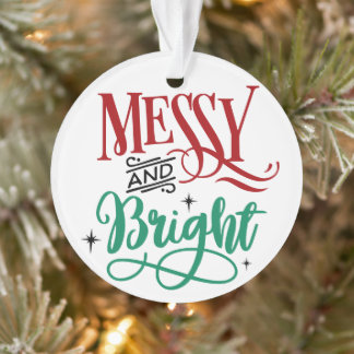 Messy und Bright | Funny Festive Christmas Puff Ornament