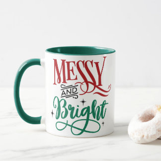 Messy und Bright | Funny Festive Christmas Puff Tasse