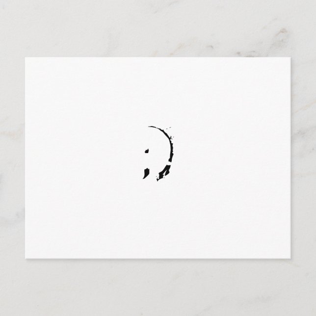 Messy Wink Postkarte (Vorderseite)
