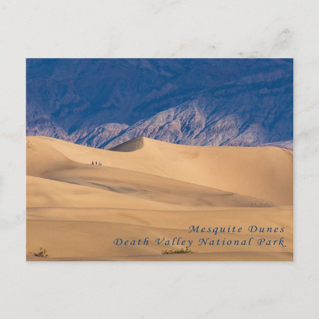 Mesziemlich Dunes Death Valley Nationalpark Postca Postkarte (Vorderseite)