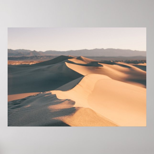 Mesziemlich Sand Dunes im Todestal Poster (Vorne)