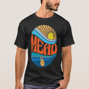 Met Mead Vintage Sunset Mead Groovy Tie Dye T-Shirt