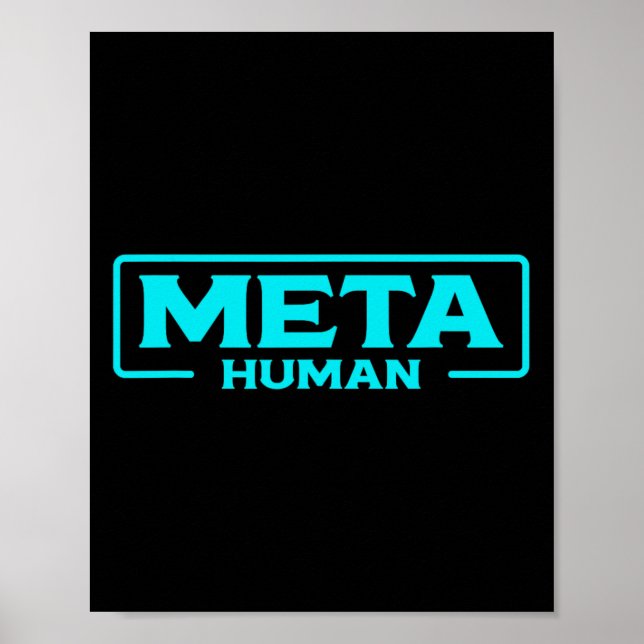 Meta Human Metaverse Vr Virtual Reality Spieler Poster (Vorne)