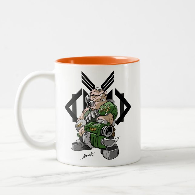 META Wachposten-Tasse Zweifarbige Tasse (Links)