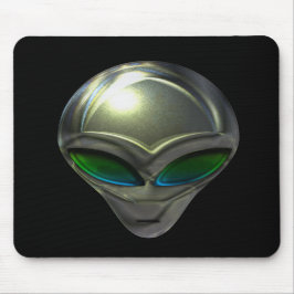 Metal Alien Head 02 Mousepad