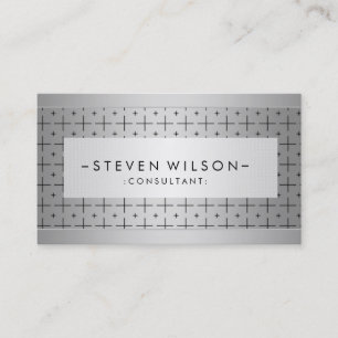 Metal Beruflich Moderne Elegante Schwarz Visitenkarte