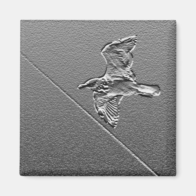 Metal Bird Magnet (Vorne)