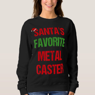 Metal Caster Funny Pajama Weihnachten Sweatshirt