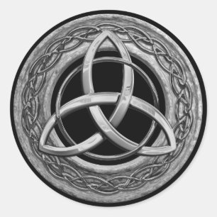 Metal Celtic Trinity Knot Runder Aufkleber