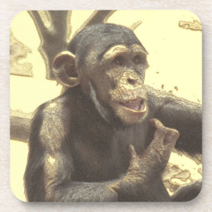 Metal Chimp Getränkeuntersetzer