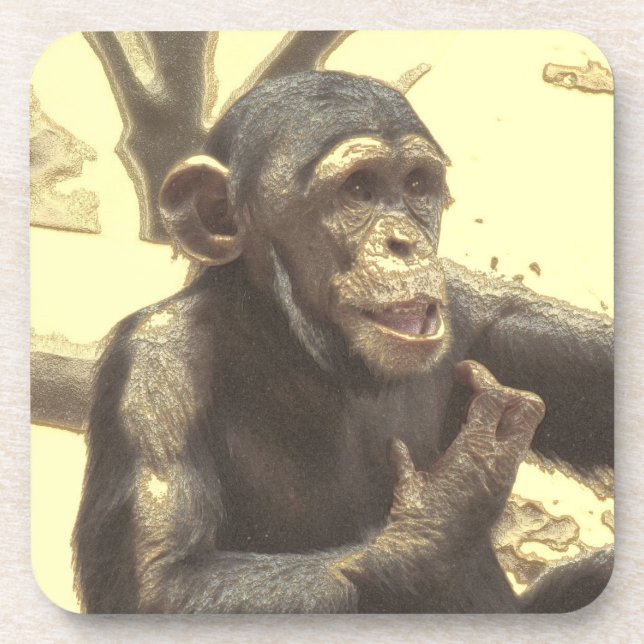 Metal Chimp Getränkeuntersetzer (Vorderseite)