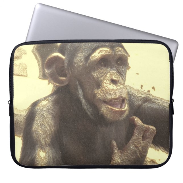Metal Chimp Laptopschutzhülle (Vorderseite)