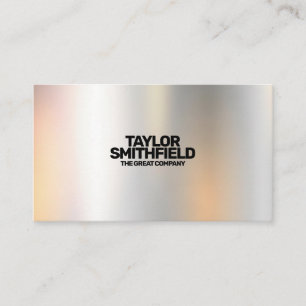Metal Color Shift Trendy Modern Business Card Visitenkarte