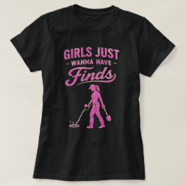 Metal Detecting Pink Lady T-Shirt