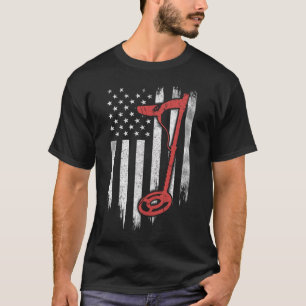 Metal Detection American Flag T-Shirt