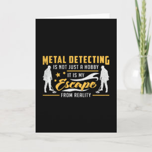 Metal Detection Gold Detectorist Geschenk Idee Karte
